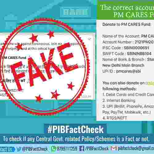 Alert! Fake PM CARES Fund UPI ID created to cheat donors
