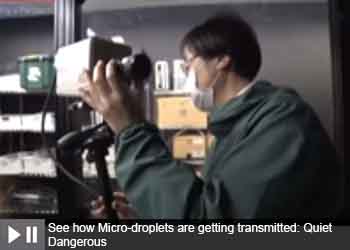 See how Micro-droplets are getting transmitted: Quiet Dangerous