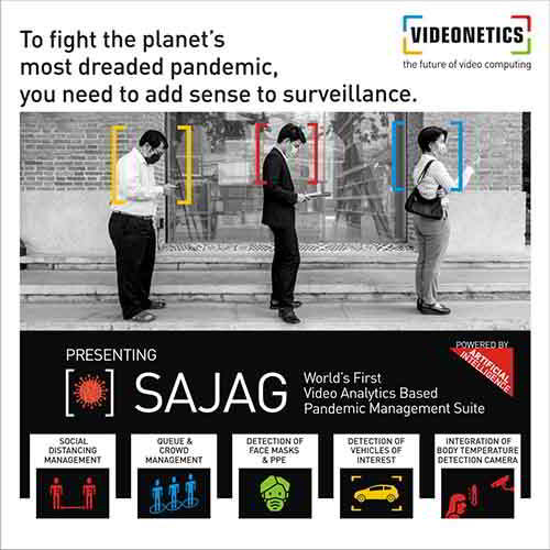 Videonetics Launches 'SAJAG' for Empowering COVID-19 Warriors