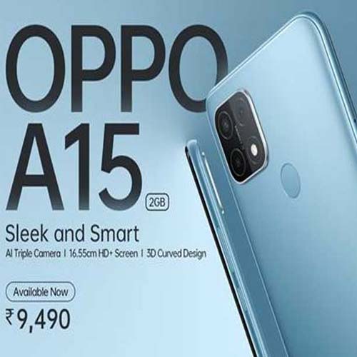 OPPO launches 2+32GB variant of A15 at INR 9490