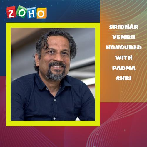 Zoho Founder Sridhar Vembu honoured with Padma Shri