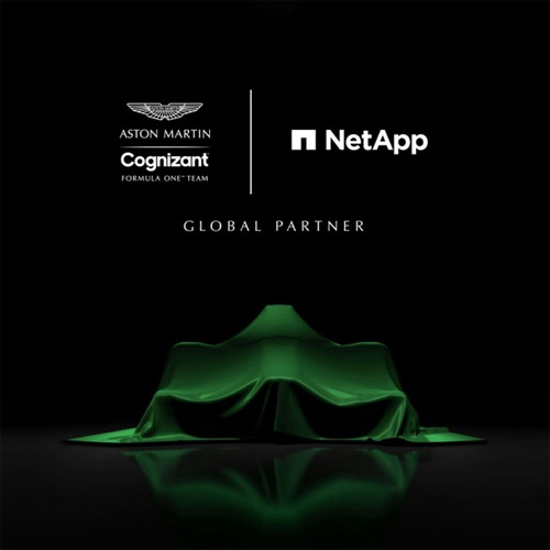 NetApp partners with Aston Martin Cognizant Formula One Team