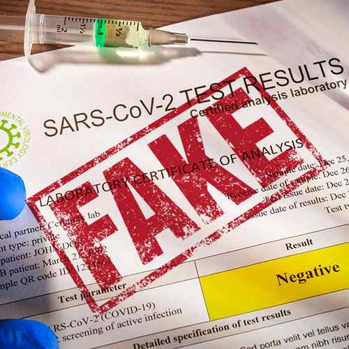 Fake COVID-19 test results and vaccination certificates offered on Darknet and hacking forums
