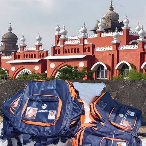 Madras HC orders government not to print photos of CM, other leaders on school bags and books