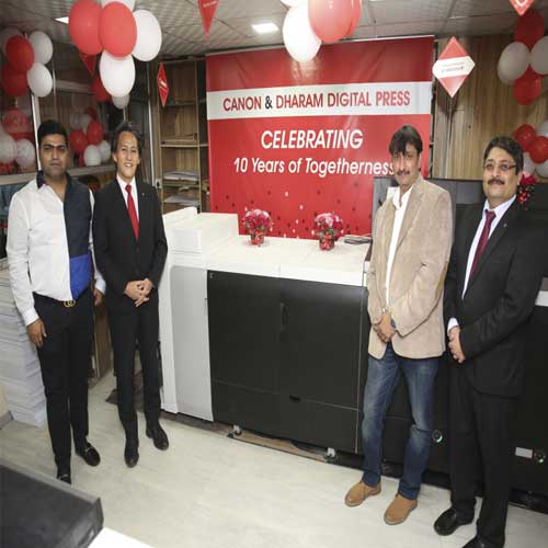 Canon India installs its first imagePRESS C10010VP in Delhi