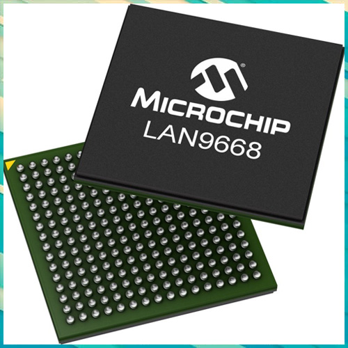 Microchip Technology introduces LAN9668 new family of TSN Ethernet Switches