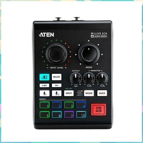 ATEN unveils its first AI-optimized audio mixer for podcasting – MicLIVE