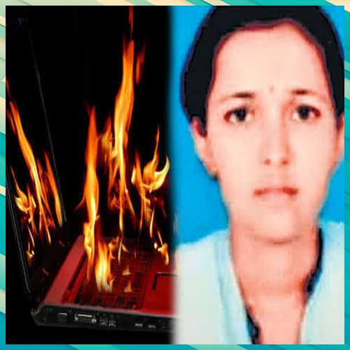 Woman suffers 80% burns after her laptop catches fire