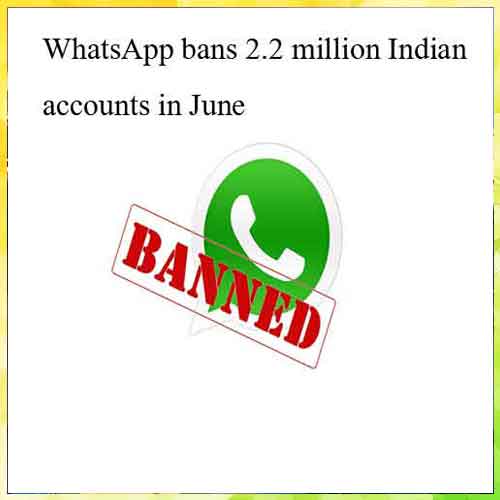 WhatsApp bans 2.2 million Indian accounts in June