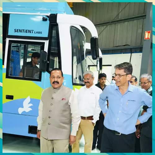 Hydrogen fuel cell bus developed by KPIT-CSIR in Pune