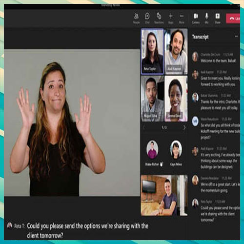 Microsoft introduces sign language meeting tool for hearing-impaired users