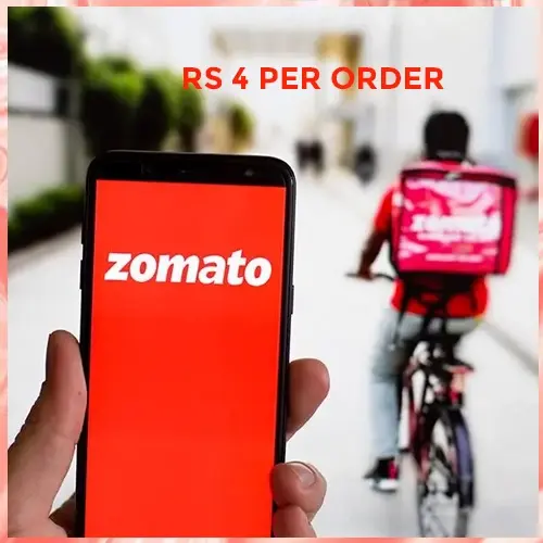 Zomato raises its platform fee to Rs 4 per order