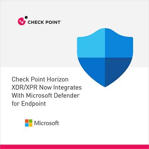 Microsoft Defender for Endpoint is Integrated with Check Point Horizon XDR/XPR