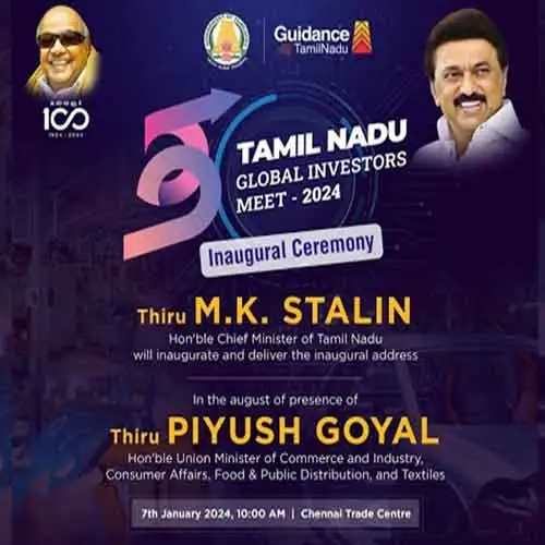 Honourable Chief Minister MK Stalin Inaugurates Tamil Nadu Global Investors Meet 2024