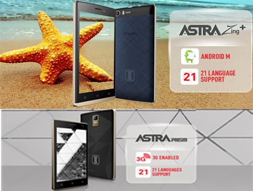 Ziox Mobiles unveils Astra Zing+ and Astra Prism