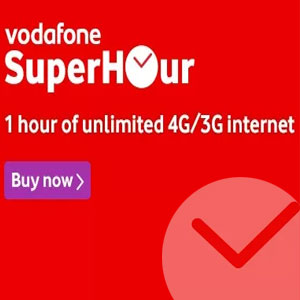 Vodafone launches SuperHour; unlimited 4G/3G data at Rs 16/hour