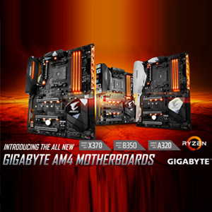 GIGABYTE unveils AM4 A320 Chipset Motherboards