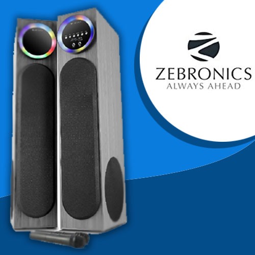 Zebronics unveils digital power amplifier equipped “Full Moon” Tower Speakers