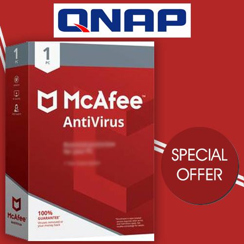 QNAP presents Special Offer of McAfee Antivirus for QNAP NAS