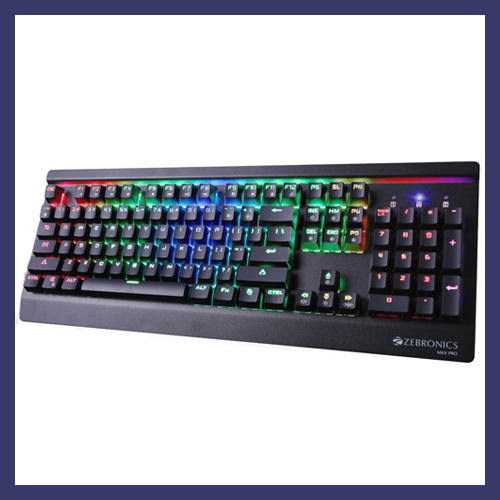 Zebronics expands its Gaming Portfolio, introduces Max Pro Keyboard at Rs.3,999/