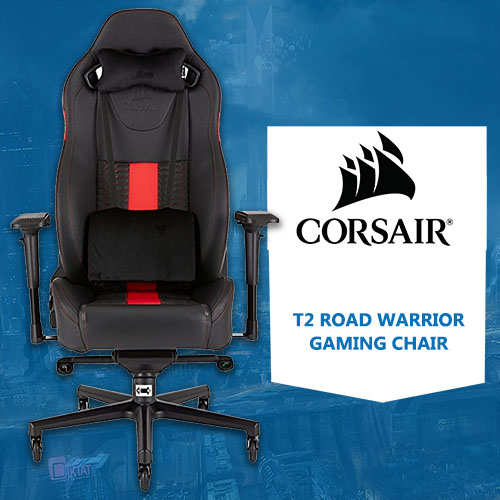 Rustik oprejst forvrængning CORSAIR presents the T2 ROAD WARRIOR Gaming Chair