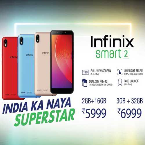 Infinix launches Dual-VoLTE SMART Series for Rs.6,999