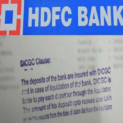 HDFC Bank passbook with deposit insurance stamp, raises many questions