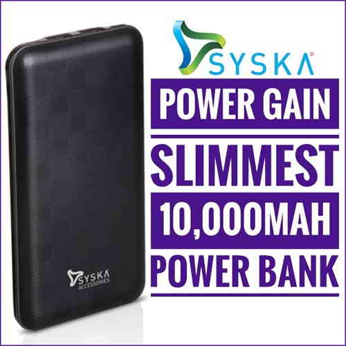 Syska launches its P1017B Power Gain 100 power bank