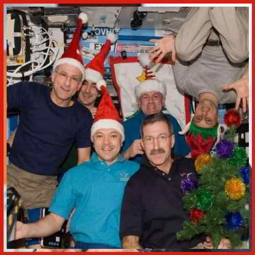 Astronauts celebrate New Year in space