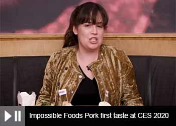 Impossible Foods Pork first taste at CES 2020