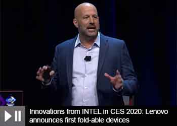 Innovations from INTEL in CES 2020: Lenovo announces first fold-able devices