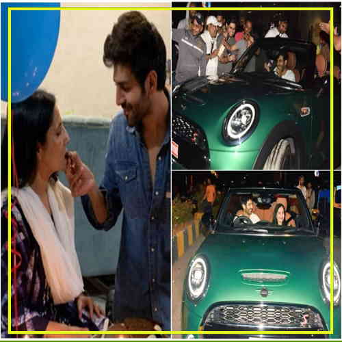 Kartik Aaryan gifts his mother a green Mini Cooper convertible