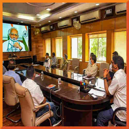 PM Modi interacts with the CMs amid lockdown