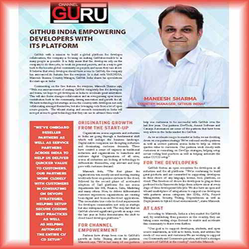 Github India Empowering Developers With Its Platform: Maneesh Sharma