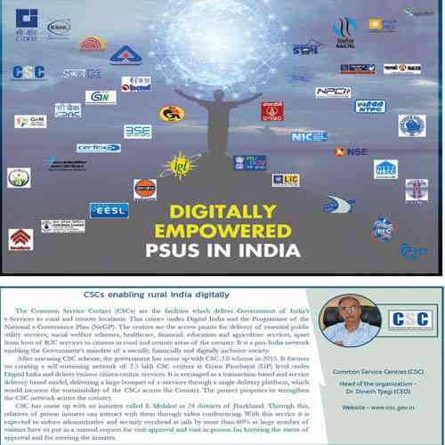 CSCs enabling rural India digitally  Common Service Centres (CSC)