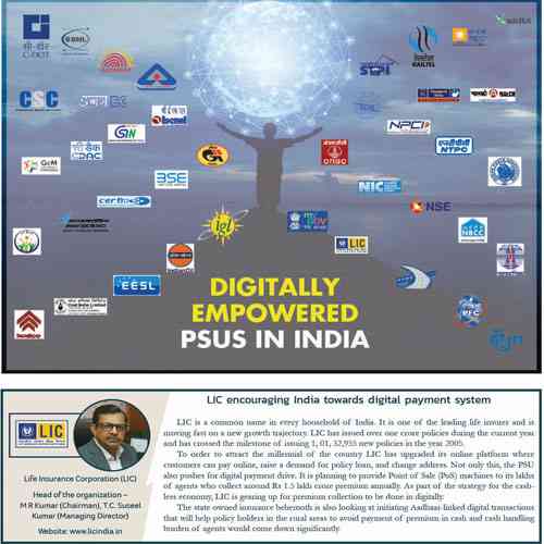 LIC encouraging India towards digital payment system  Life Insurance Corporation (LIC)