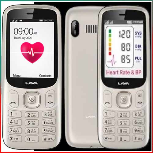 Lava launches feature phone with heart rate and BP sensor