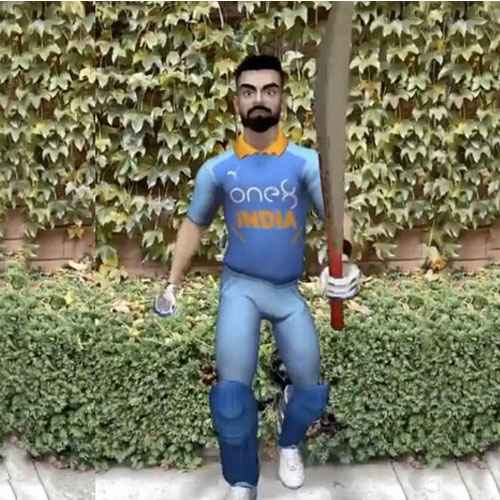 Virat Kohli comes to Facebook and Instagram in Augmented Reality