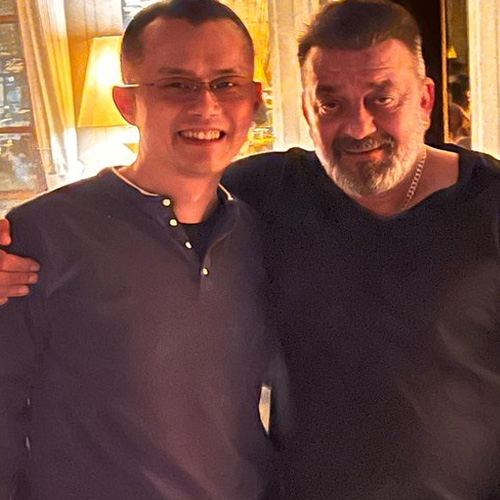 Speculations rife after Sanjay Dutt shares picture with Binance CEO