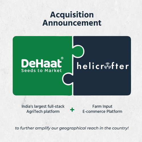 DeHaat Completes its 3rd Acquisition with Helicrofter, Expands Footprints in Western India