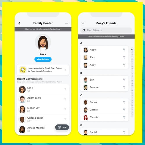 Snapchat introduces Family Center feature for parents to see who their teens are messaging