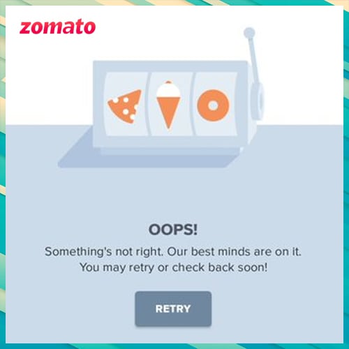 Users reported Zomato outage